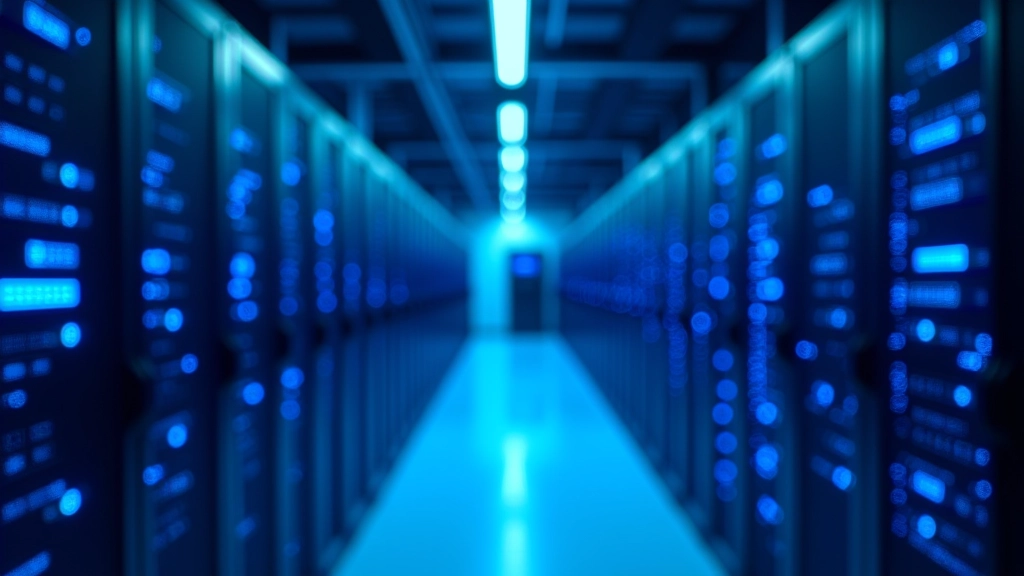 NLP research facility with servers and processing equipment for language models
