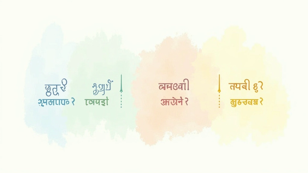 Tamil language morphological breakdown showing agglutinative structure